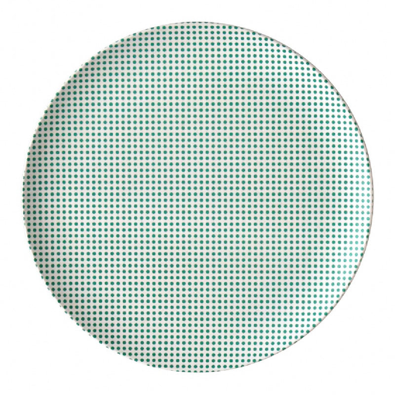 xenia taler bamboo side plate pop dot green dots pattern