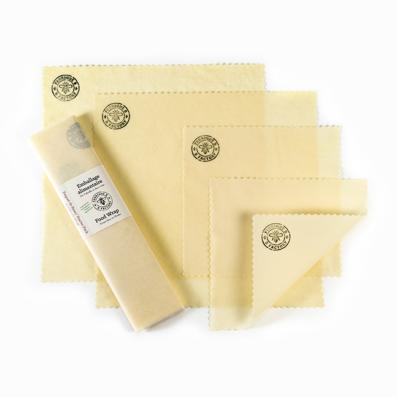 b factory starter pack beeswax wrap packaged next two two large wraps and 2 small wraps