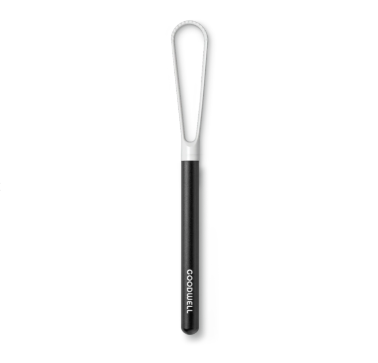 goodwell reusable biodegradable tongue cleaner in black