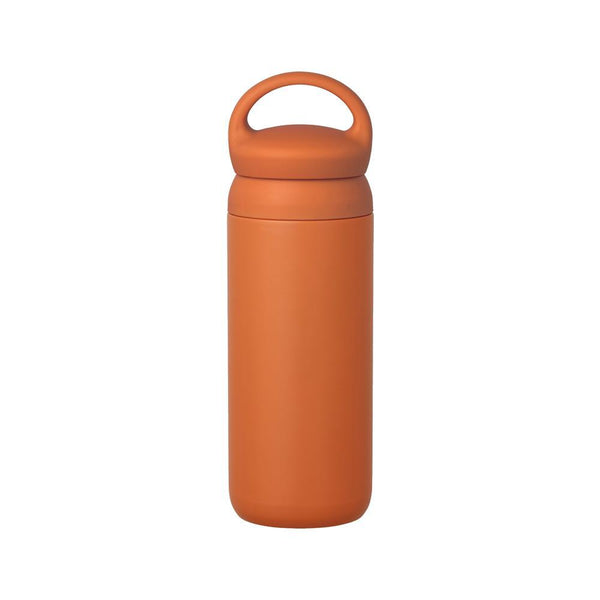 kinto day off tumbler orange insulated water bottle