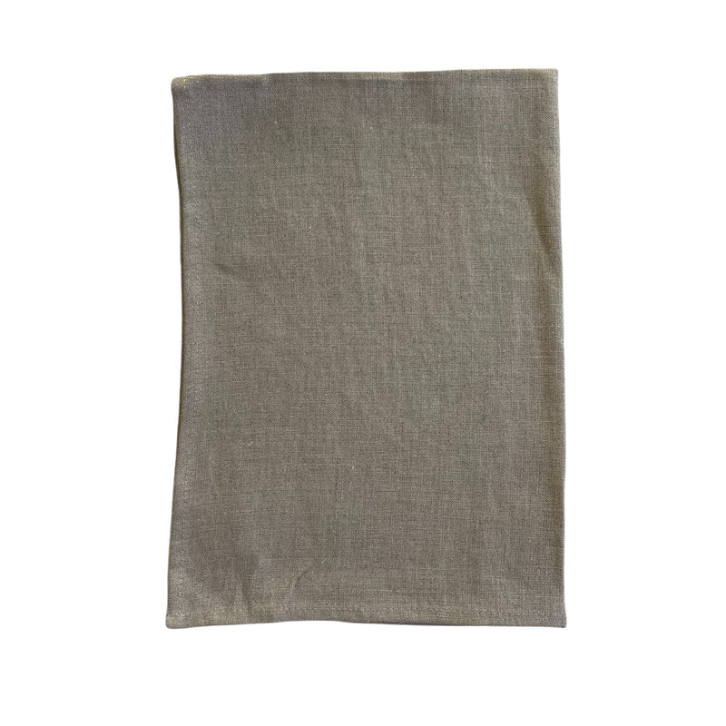 natural linen tea towel