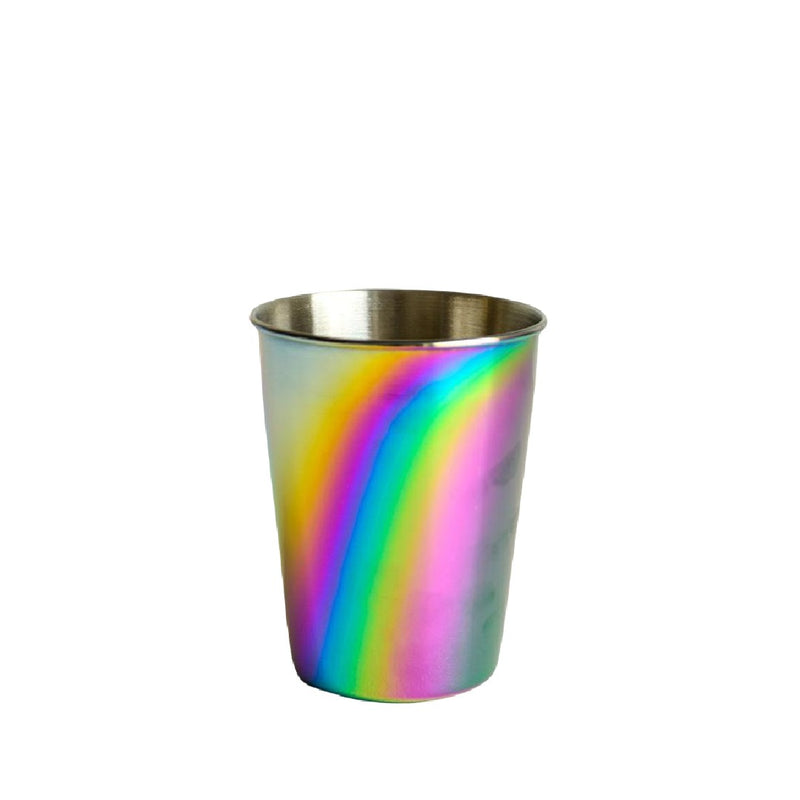 onyx rainbow coloured stainless steel cup