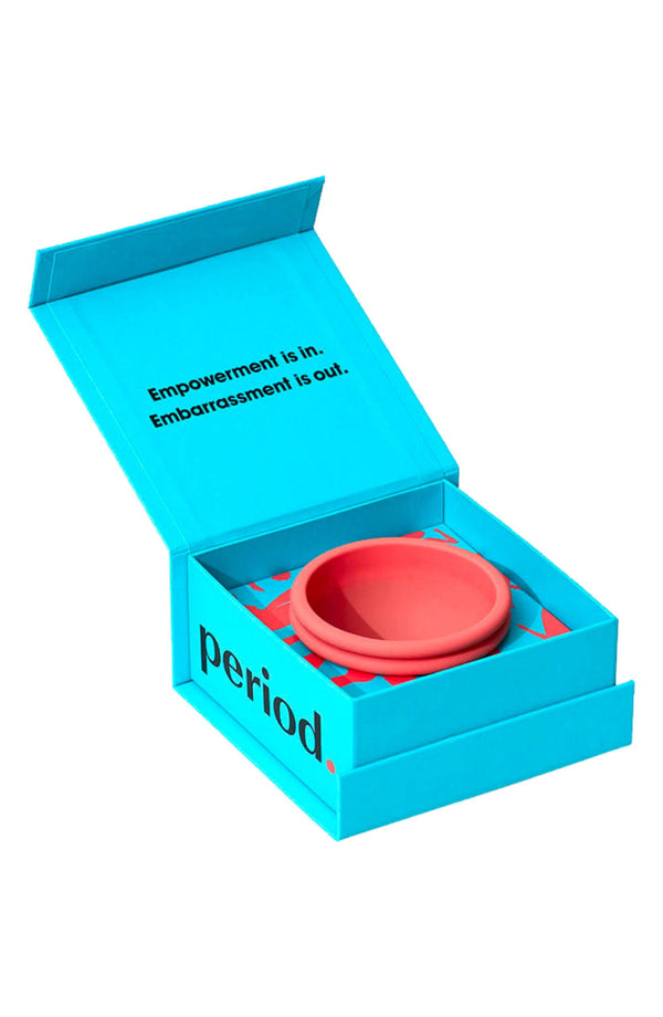 reusable nixit menstrual cup box and cup