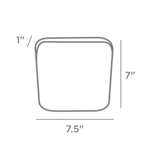 stasher sandwich bag dimensions