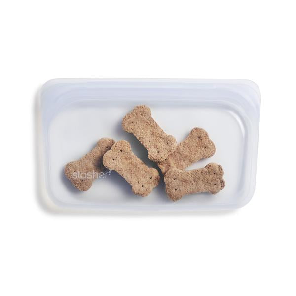 stasher snack bag with dog treats