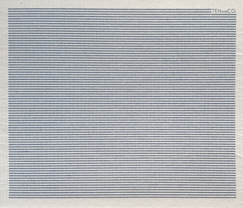 ten and co large swedish sponge cloth in denim stripes