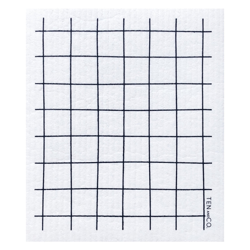 ten and co biodegradable sponge cloth in grid