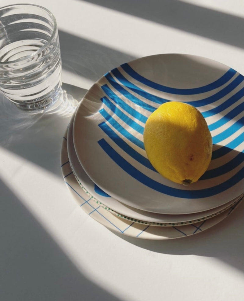 xenia taler bamboo side plates marina stacked with lemon on top